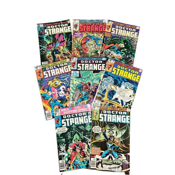 Lot of 8 Doctor Strange Vintage Comic Books